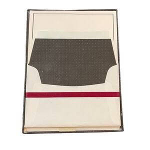 Vintage Eaton Stationery Set Black White Letter Paper Envelopes New Box